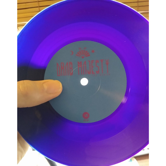 Drab Majesty The Heiress 7" Vinyl Record Post-Punk Limited Edition Purple Blue - Picture 8 of 9
